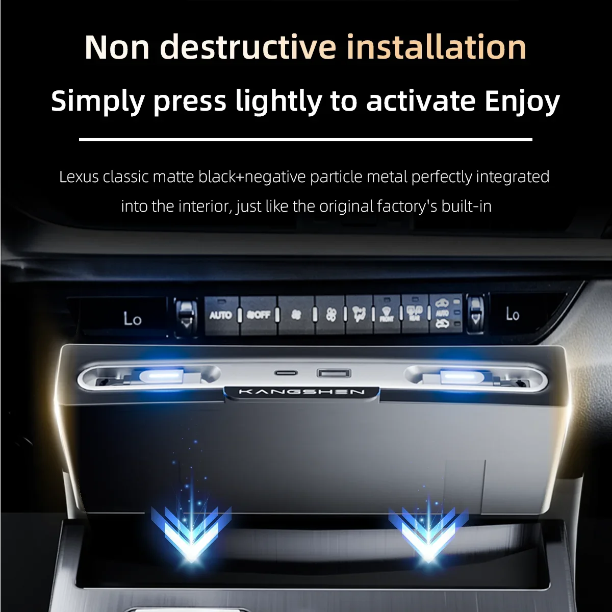 130W Car Fast Charger USB Converter Cigarette Lighter Splitter Docking Station For Lexus ES 2022-2025