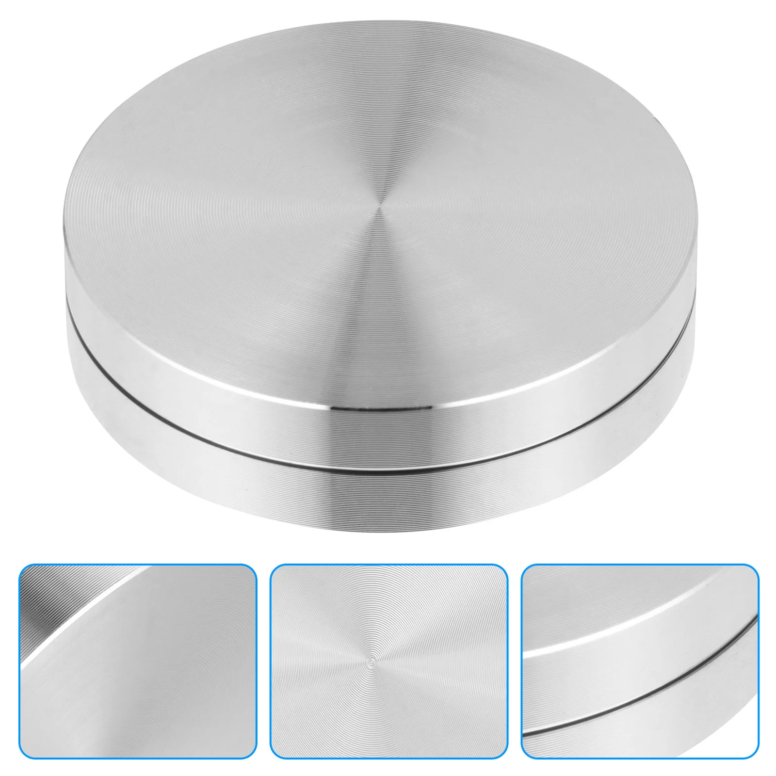 Aluminum Alloy Turntable Base Rotating Tray Base Bearing Glass Plate Rotating Tray Cake Axle for Dining Double Layer