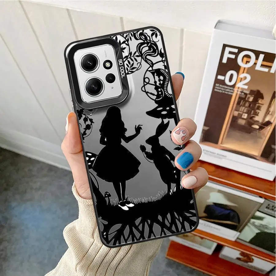 Shockproof Case for Xiaomi Redmi Note 11 10 13 Pro Plus 12 12S A1 12C 13C Poco X3 NFC Phone Cover Disney Alice In Wonderland