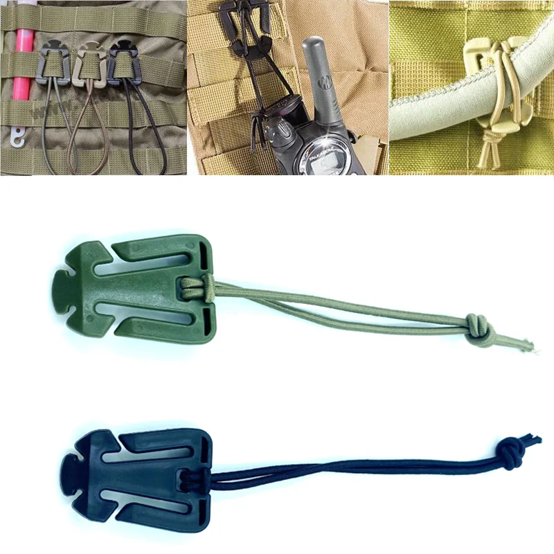 2/5Pcs Molle Backpack Buckle Carabiner Clips Outdoor Nylon Camping Bag Hanger Hook Clamp EDC Carabiner Survival Gear Tools