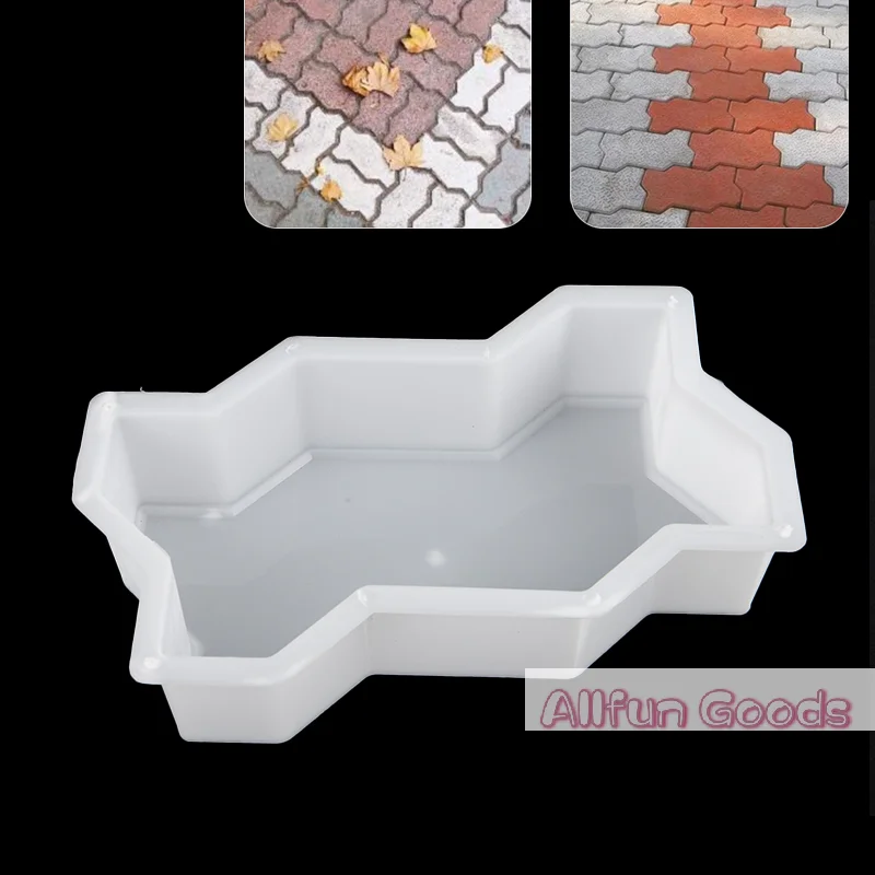 [TG835]DIY Path Maker Concrete Molds Garden Pavement Mold Road Path Paving Brick Mould