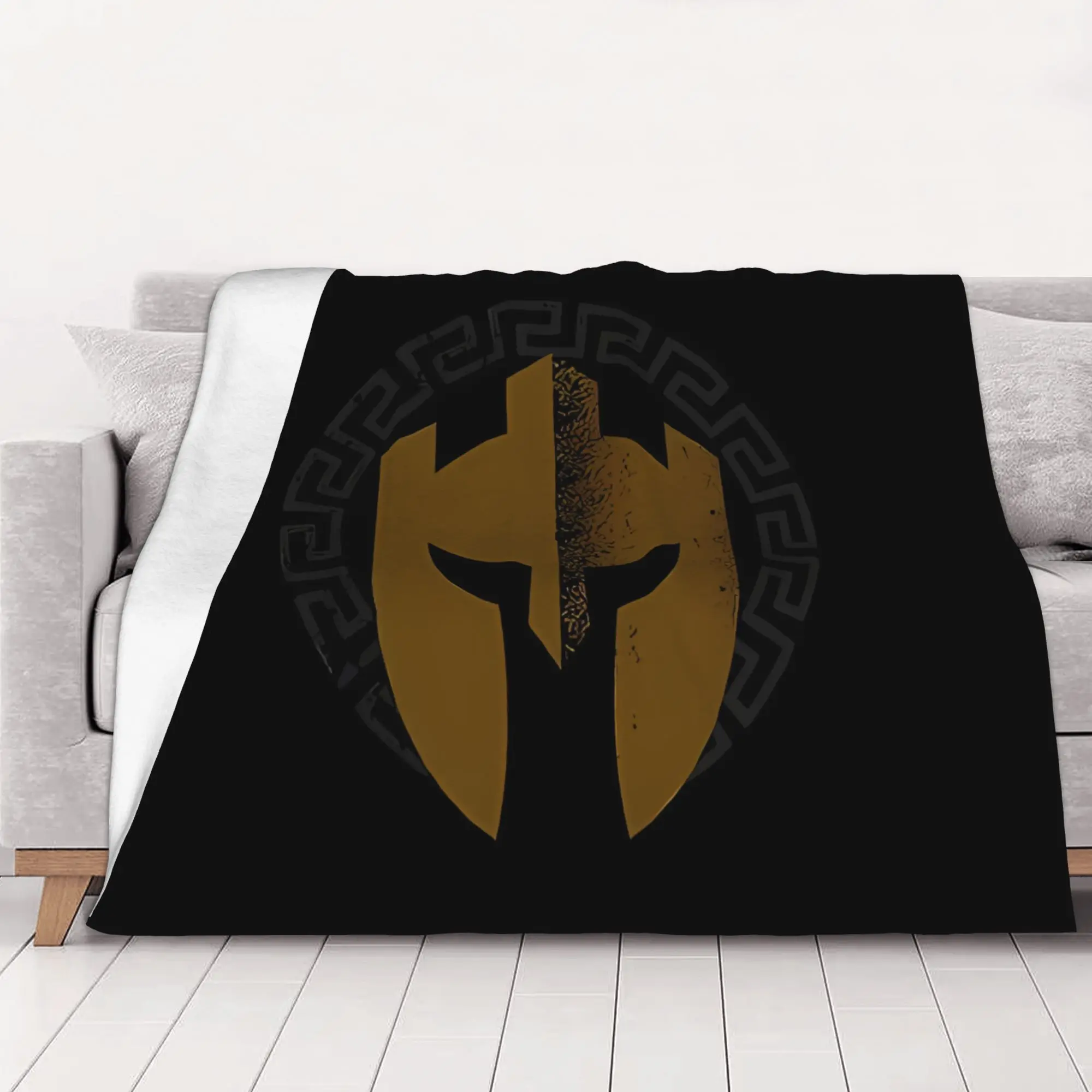 1PC home Cutecore We Are Warriors Spartan Blanket Super Cosy Plush Home Living Room Sofa halloween