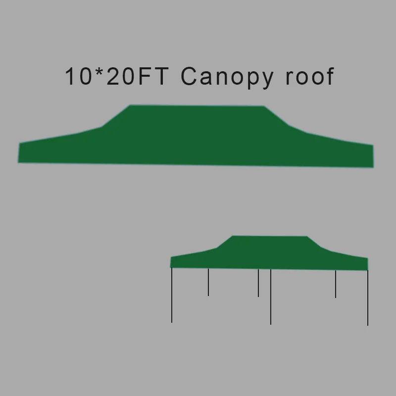 10*20FT Folding Tent Roof Canopy White Tent Roof For Sporting Events Outdoor Party Tents Sun Shelter For Varieties Frame