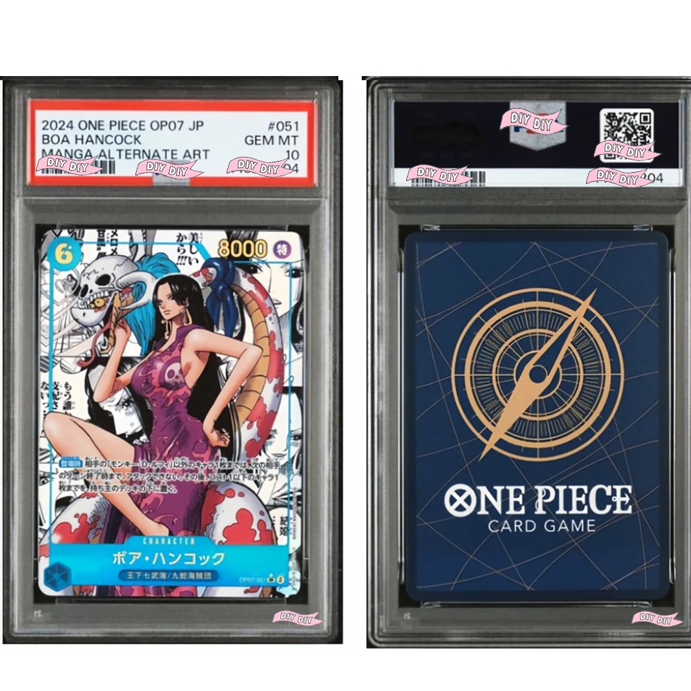 DIY 2024 ONE PIECE JP YEARS IN THE FUTURE #051 BOA HANCOCK MANGA ALTERNATE ART10 Points Rating Gift Display Copy Card