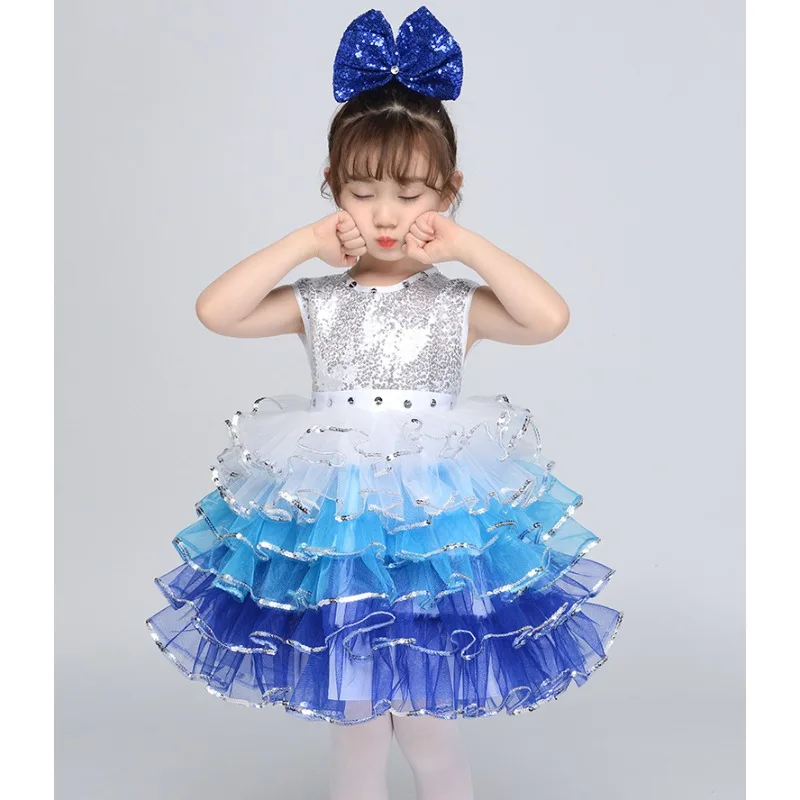 Kinder chor Kostüm Tanz Performance flauschigen Rock