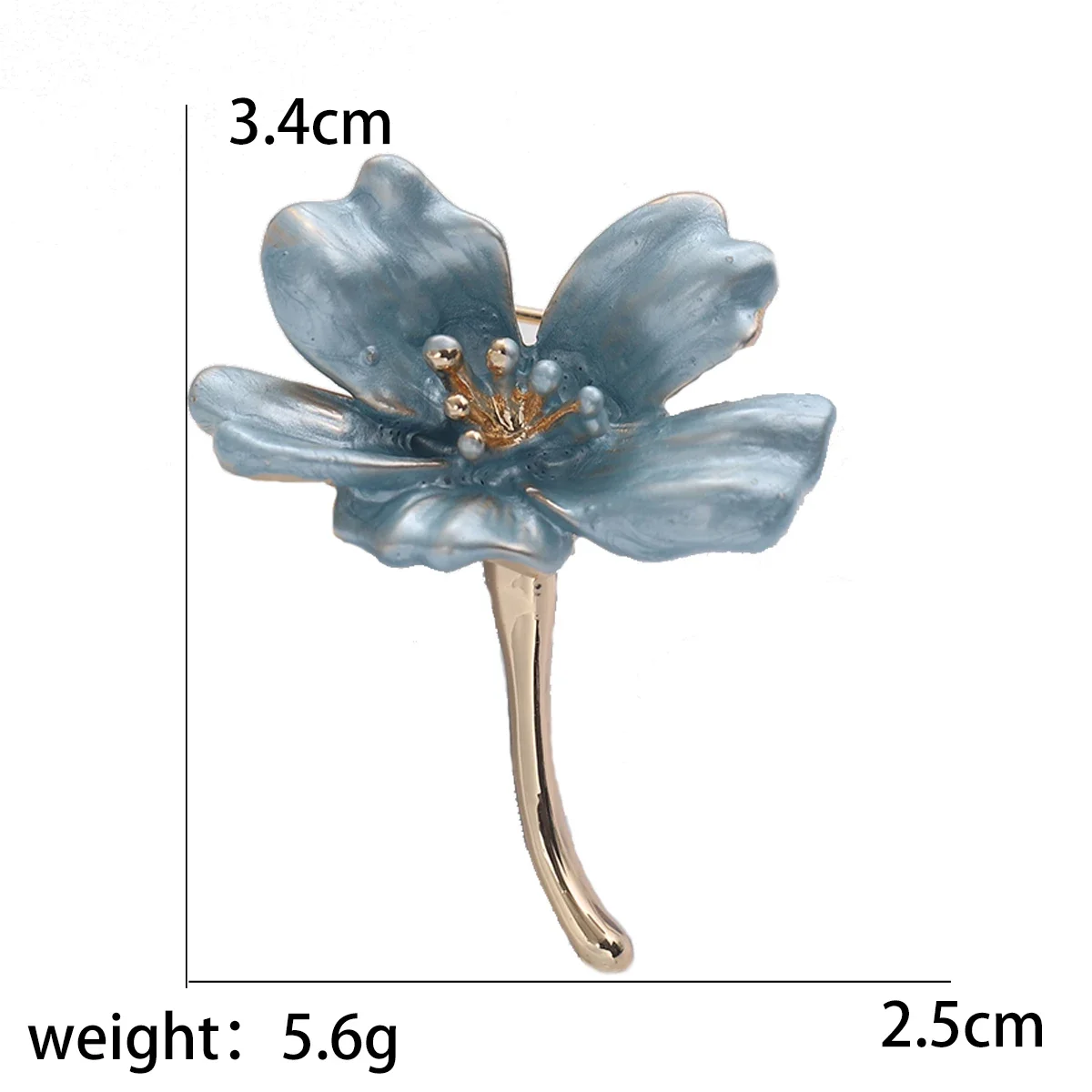 Trendy Enamel Flower Brooches for Women Plant Pins Banquet Party Backpack Gifts Jewelry Accessories