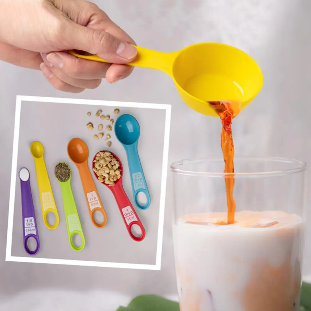 

Measuring Cup 1 Set Useful Easy to Read Long Lasting Sugar Powder Seasoning Spoon Measuring Cup Kitchen Supplies