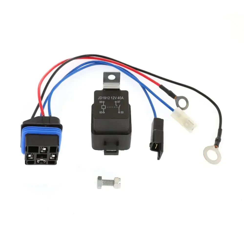 Motorcycle Ignition Starter Relay Kit w/ Water Tight Connector fits Kawasaki Engine 316 318 160 165 180 GX75 AM107421 AM106304