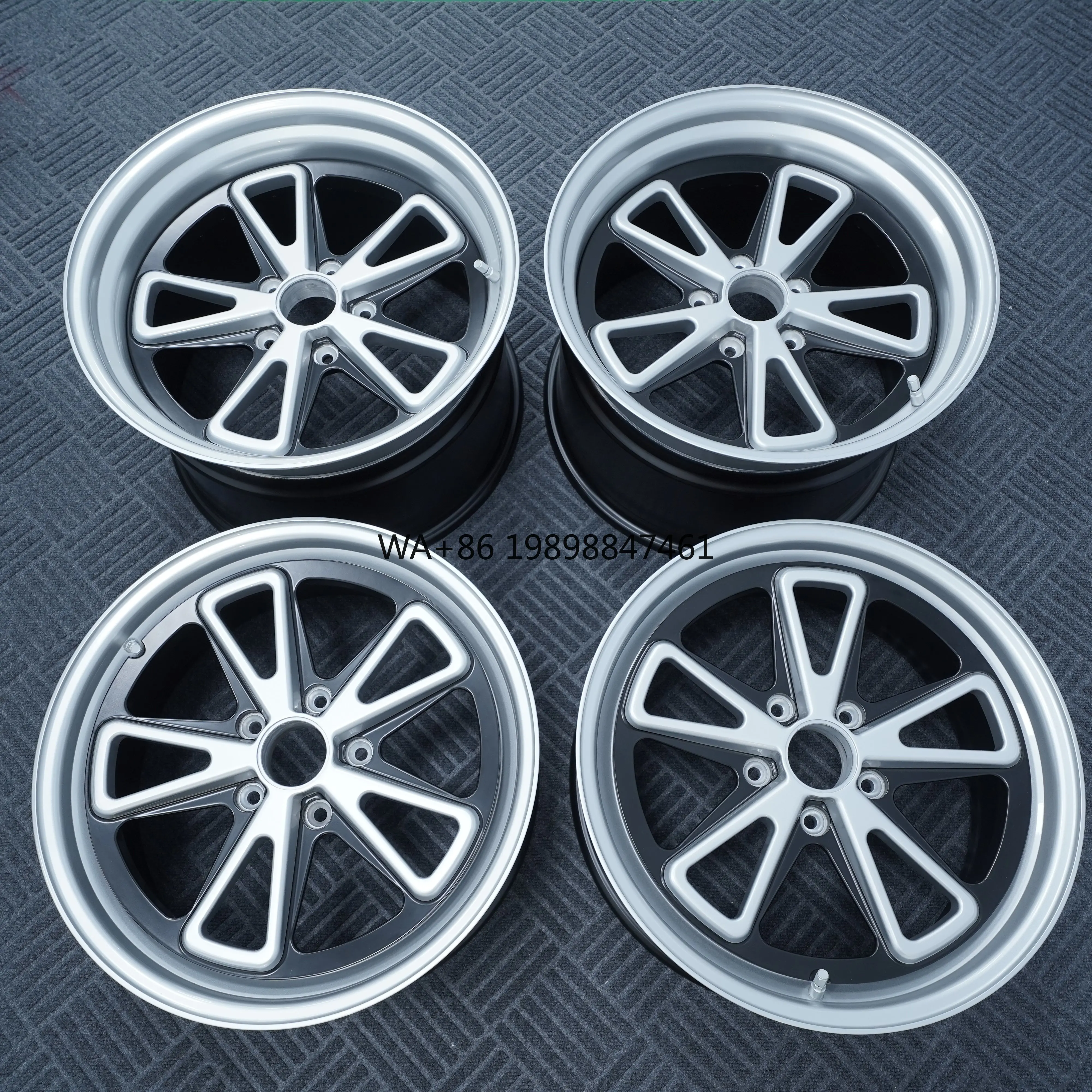 

for Custom New 3-Piece Forged Bright Finish Car Wheels 5x120 5x130 5x112 17-22 Luxury high-end customization
