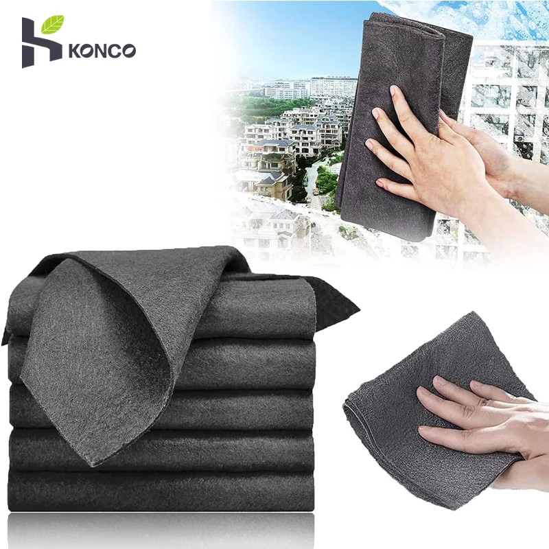 Thickened Magic Cleaning Cloth 1/5/10pcs Microfiber Glass Cleaning Cloths for Glass Windows Mirrors Car Kitchens Cleaning Tool