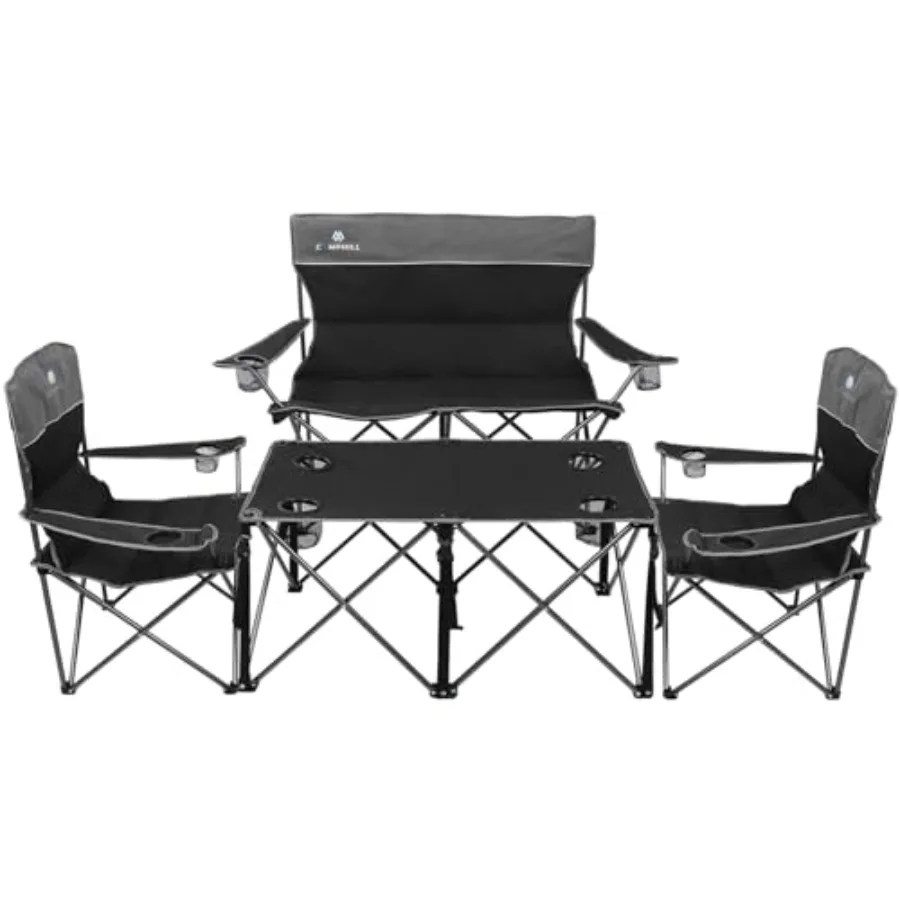 

Camping Chair Set of 3 Outdoor Folding Camping Chairs for Heavy People with Cup Holder and Carry Bag Collapsible Chair Include