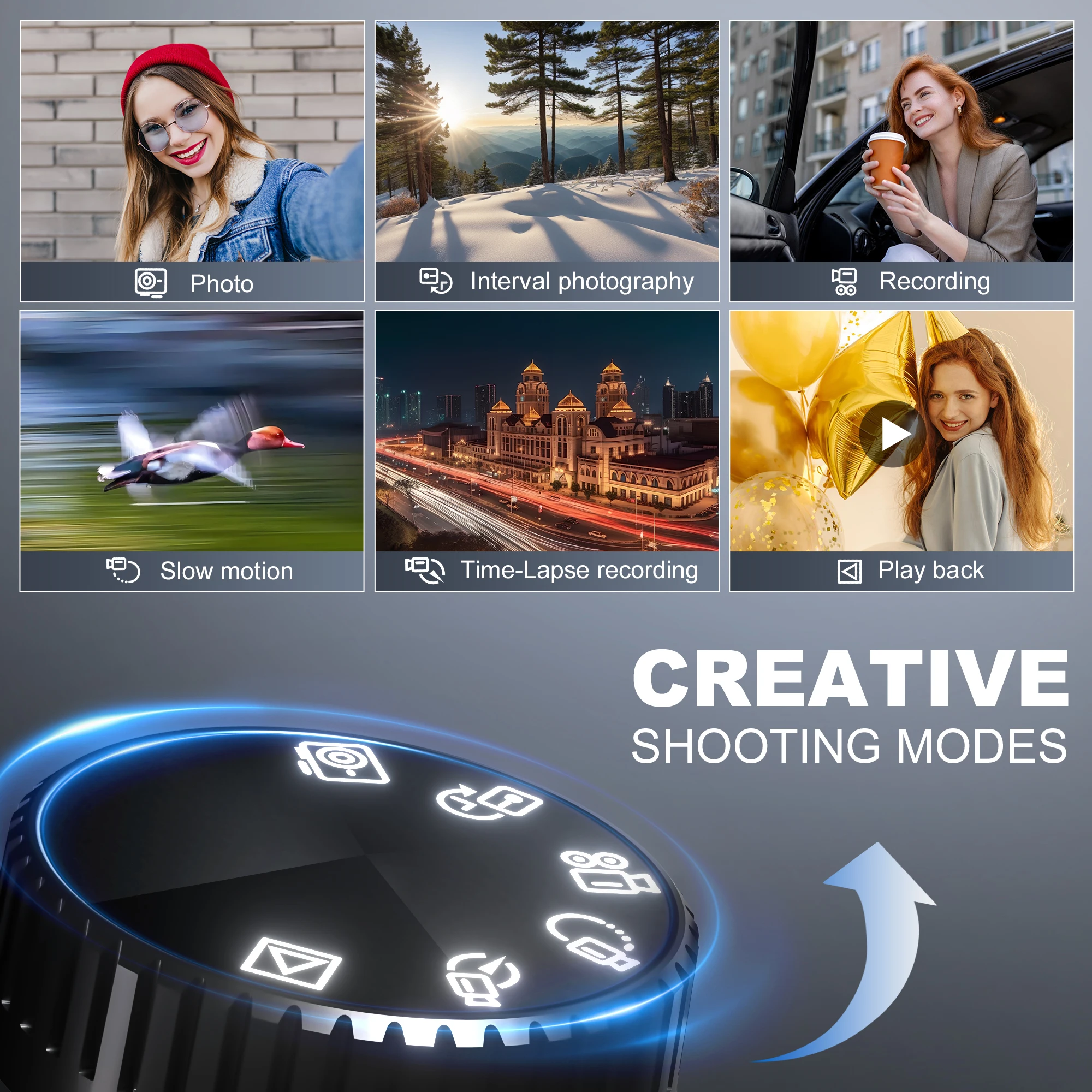 NBD Compact Digital Photography Camera 4K WIFI Web Cam Vintage Vlog Video Recorder YouTube 48MP Camcorder 3\