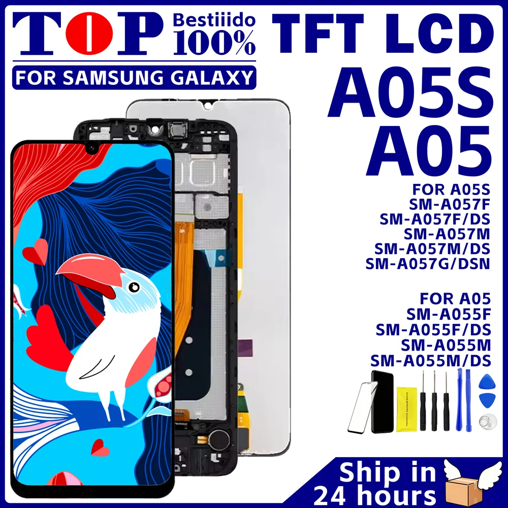 A05/A05s pour Samsung Galaxy LCD écran tactile numériseur assemblée pour A05s A057F & A05 A055F remplacement d'écran