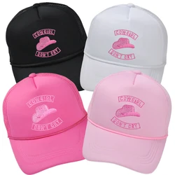 Cowgirl Don T Cry Trucker Hat Summer Pink Embroidered Baseball Cap Mom Hats breathable women hat