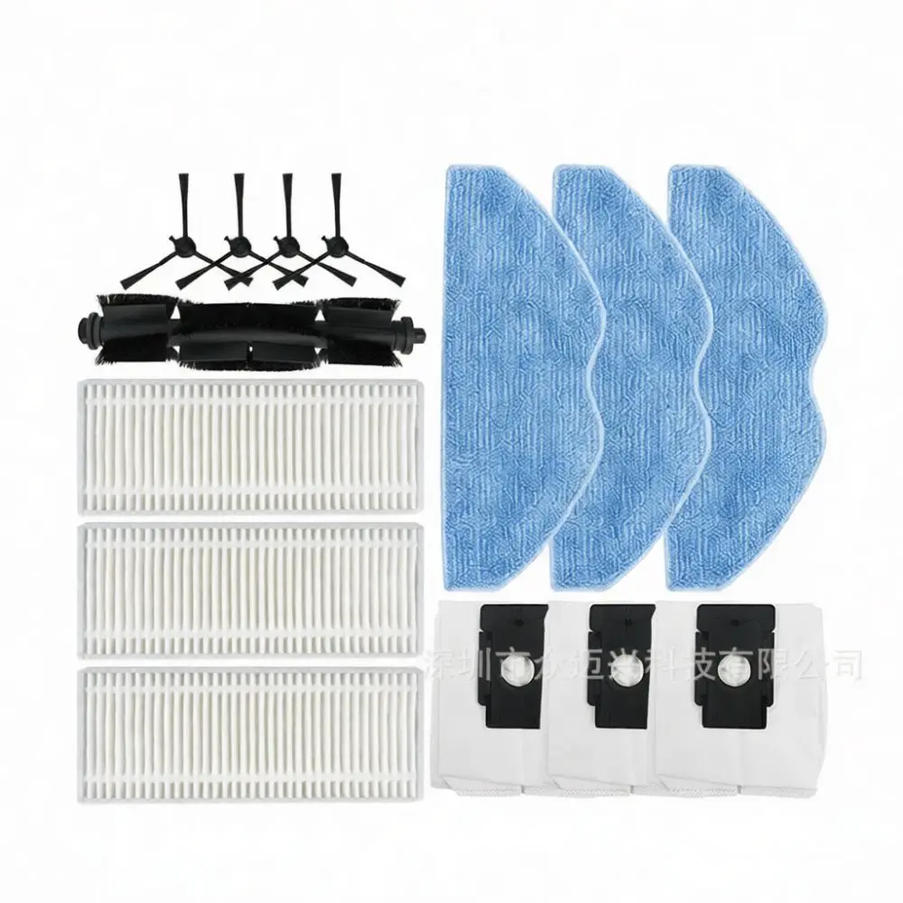 Accessories For 360 2S S8 S8 Plus Robot Vacuum Cleaner Powerful Main Brush Filter Side Brushes Replacement Mop Pads Dust Bags