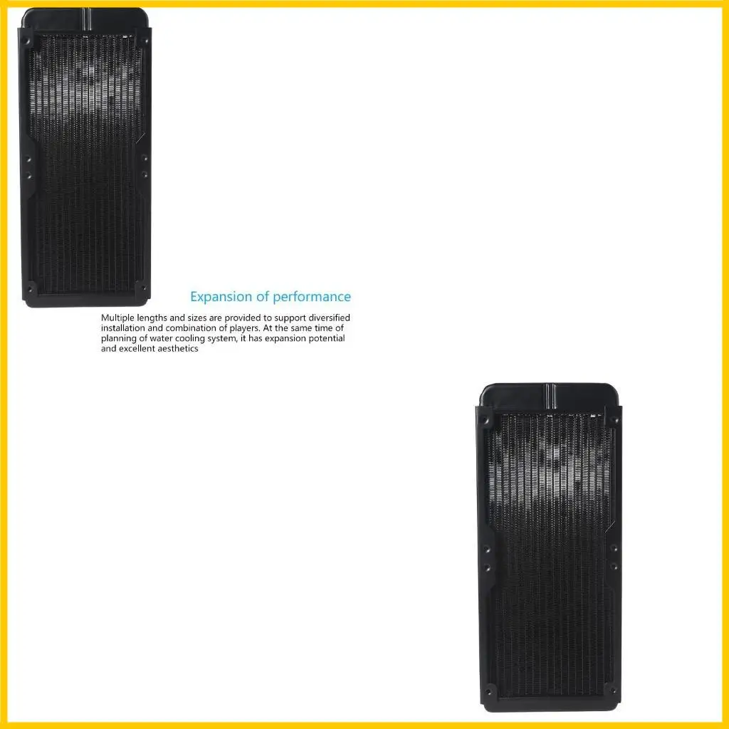 

Aluminum Water Cooling Radiator 18 Tubes Heat Exchanger CPU Heatsink Cooler Fast Heat Dissipation for PC Computer