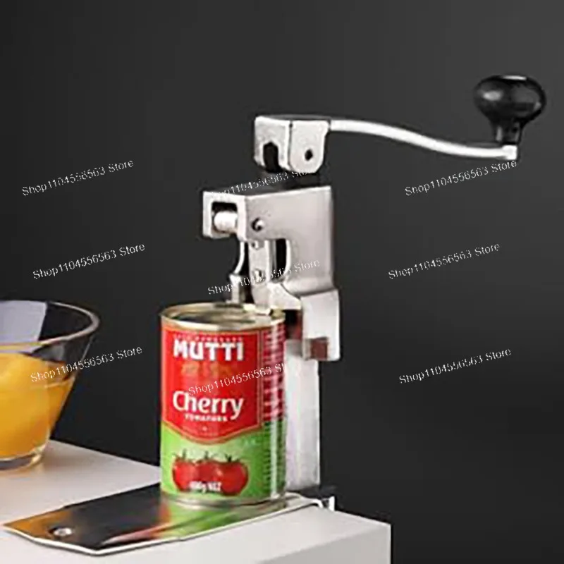 Commercial Manual Iron Can Opener – Desktop Can Cutter for Home & Food Service