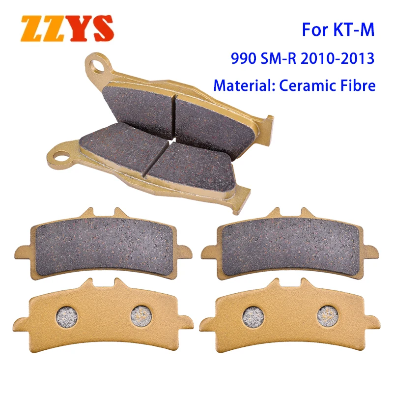 Motorcycle Front Brake Pads and Rear Brake Pad Kit For KT/M 990 SM-R SMR 990SMR 2010 2011 2012 2013 Brake Discs High Quality