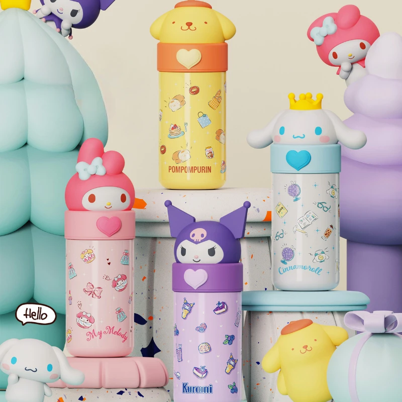 

Miniso Hello Kitty Cinnamoroll Kuromi My Melody Anime Thermos Water Bottle Miniso Vacuum Termo Kids Vacuum Flask Bottle