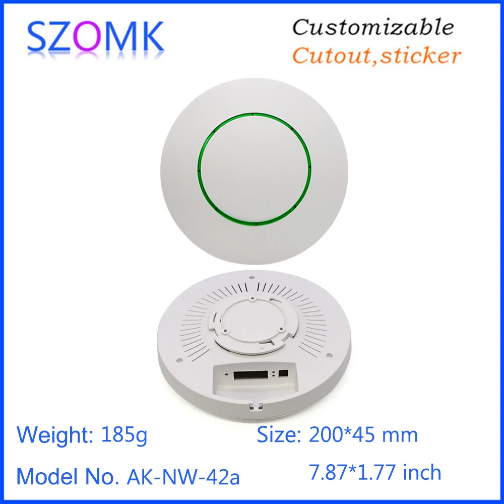 1 Pz 200*45mm vendite calde scatola di giunzione router di plastica casa intelligente soffitto elettronica router wifi custodia controller in plastica