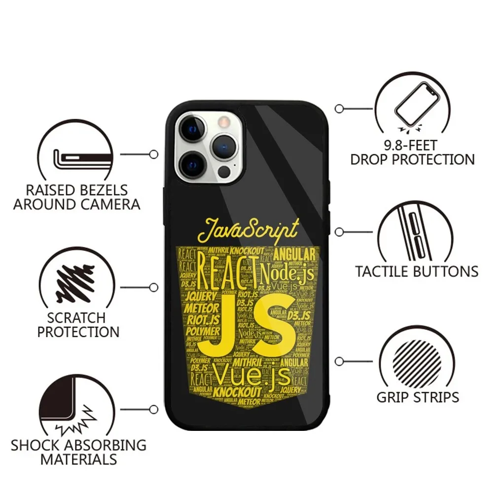 Node JS JavaScript Phone Case For iPhone 15,14,13,12,11,Plus,Pro,Max Mini Magsafe Magnetic Wireless Charging