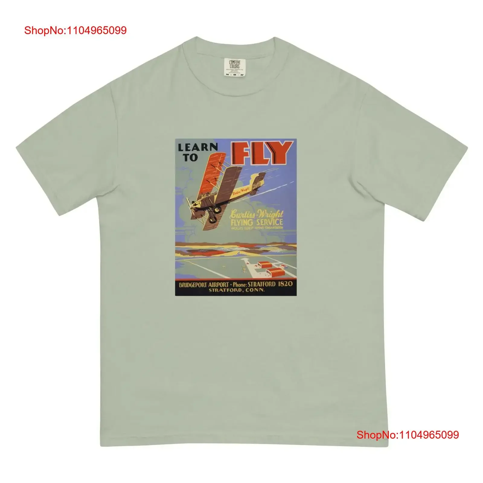 

Learn to Fly Curtiss Wright 1930, винтажная футболка с плакатом, винтажная, растянутая, модная, удобная, уличная, дышащая