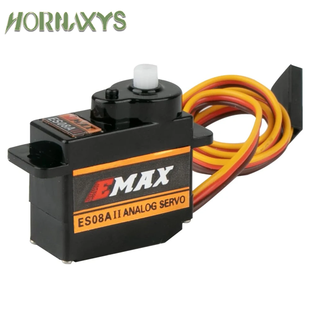 EMAX ES08MA ES08MAII 12g Mini Metal Gear Analog Servo for Rc Hobbies Car Boat Helicopter Airplane Rc Robot