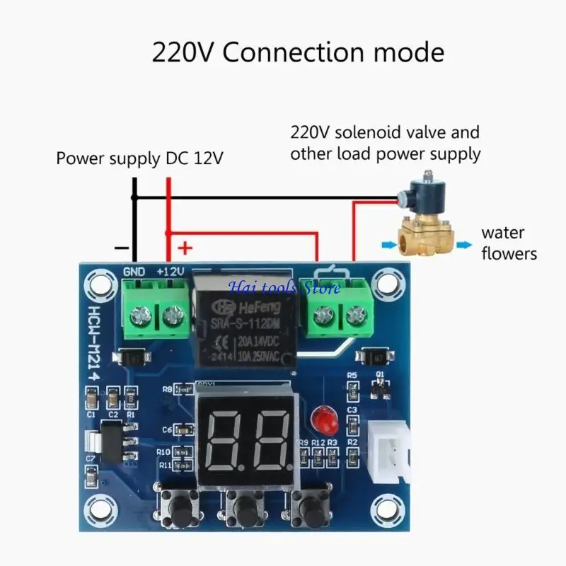 

X37E DIY Electronic Fittings 12V Soil Humidity Controller Irrigation System