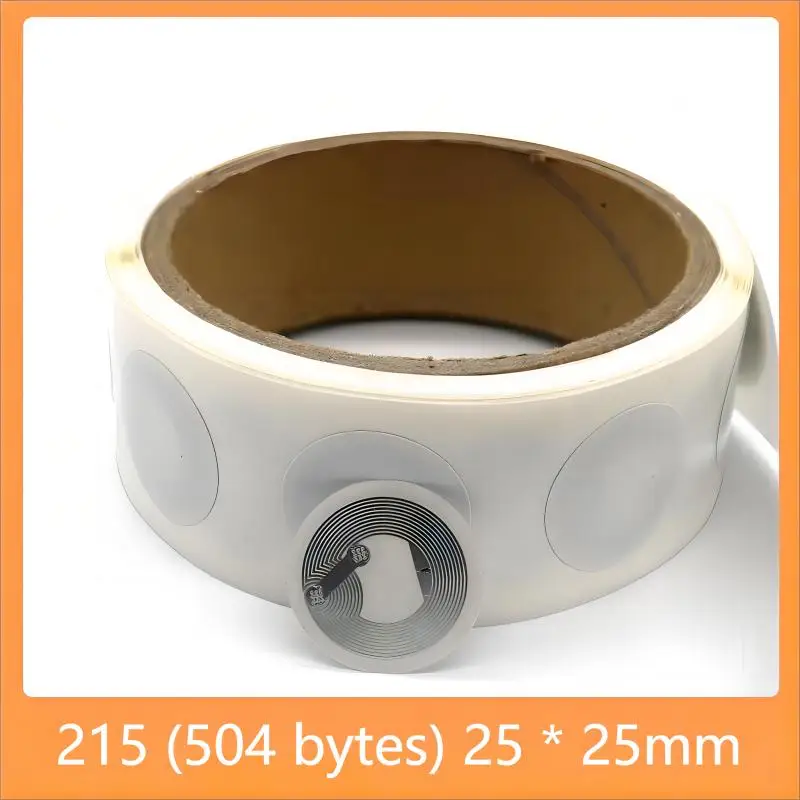 20 قطعة من ملصقات علامات NFC مع 215 بيضاء 888 بايت، تستخدم للمنازل الذكية، ذاتية اللصق، قابلة لإعادة الكتابة