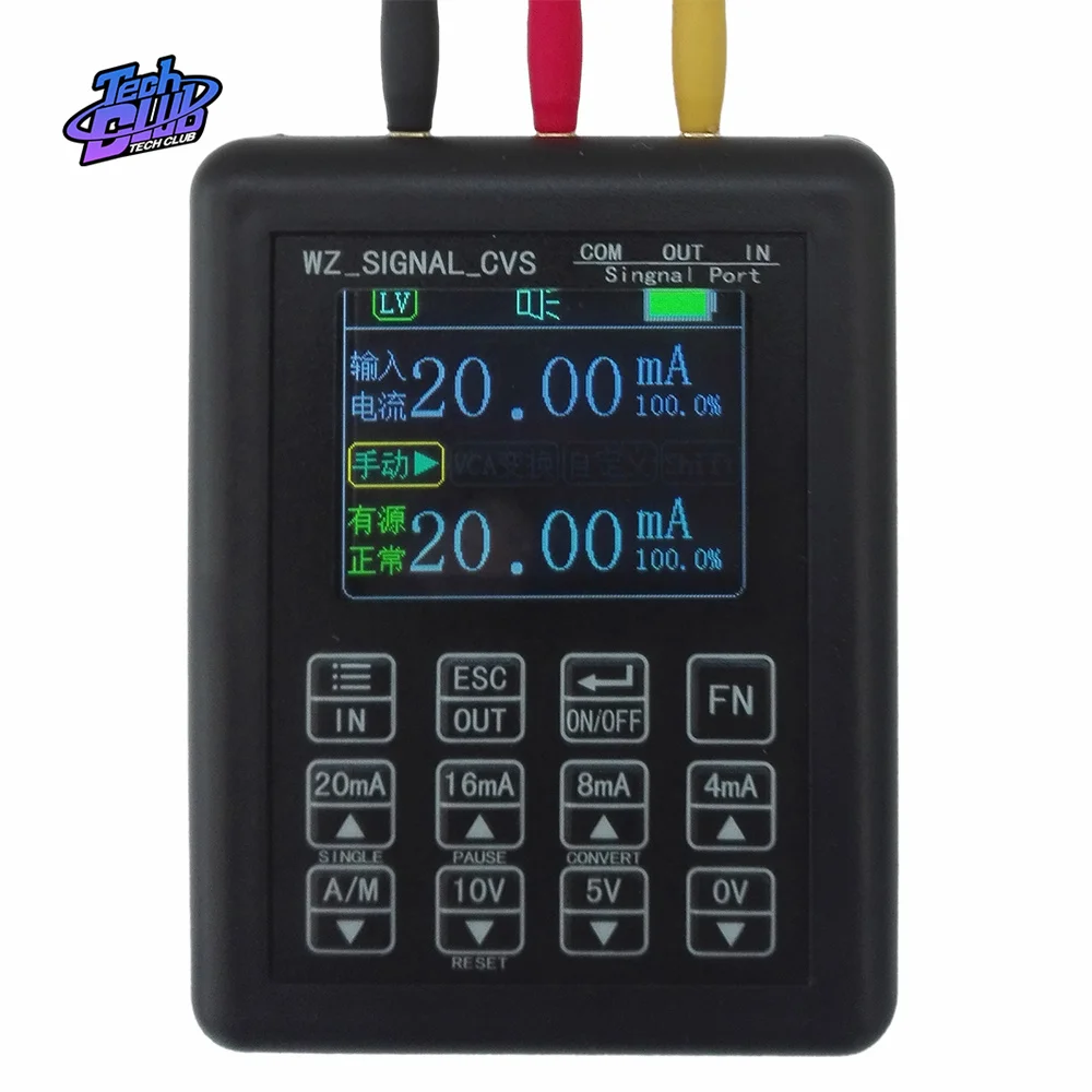 4-20mA 0-10V Signal Generator Process Controlling Signal Calibrator Current Source 0-20mA Simulator for Electrician Tool