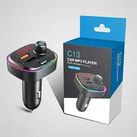 2025 C13 car mp3 bluetooth player PD/QC3.0 fast charge car charger bluetooth hands-free fm transmitter