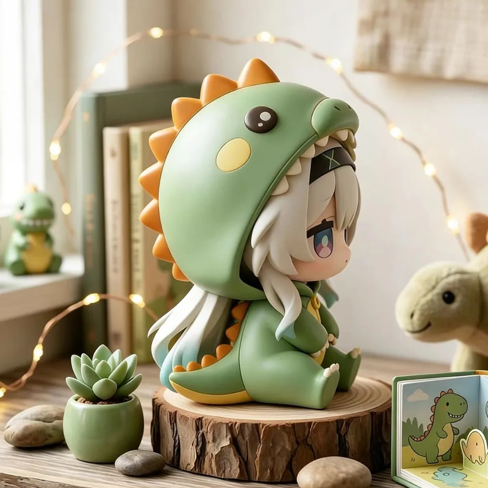 Honkai：Star Rail Game Dinosaur Model Beautiful Girl Figurines Scenery of Anime Miniature Firefly Handmade Clothing Ornament