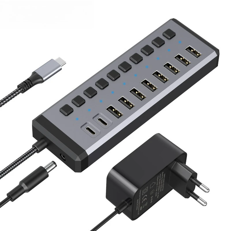 Laptop docking station with independent switch high-speed splitter Y