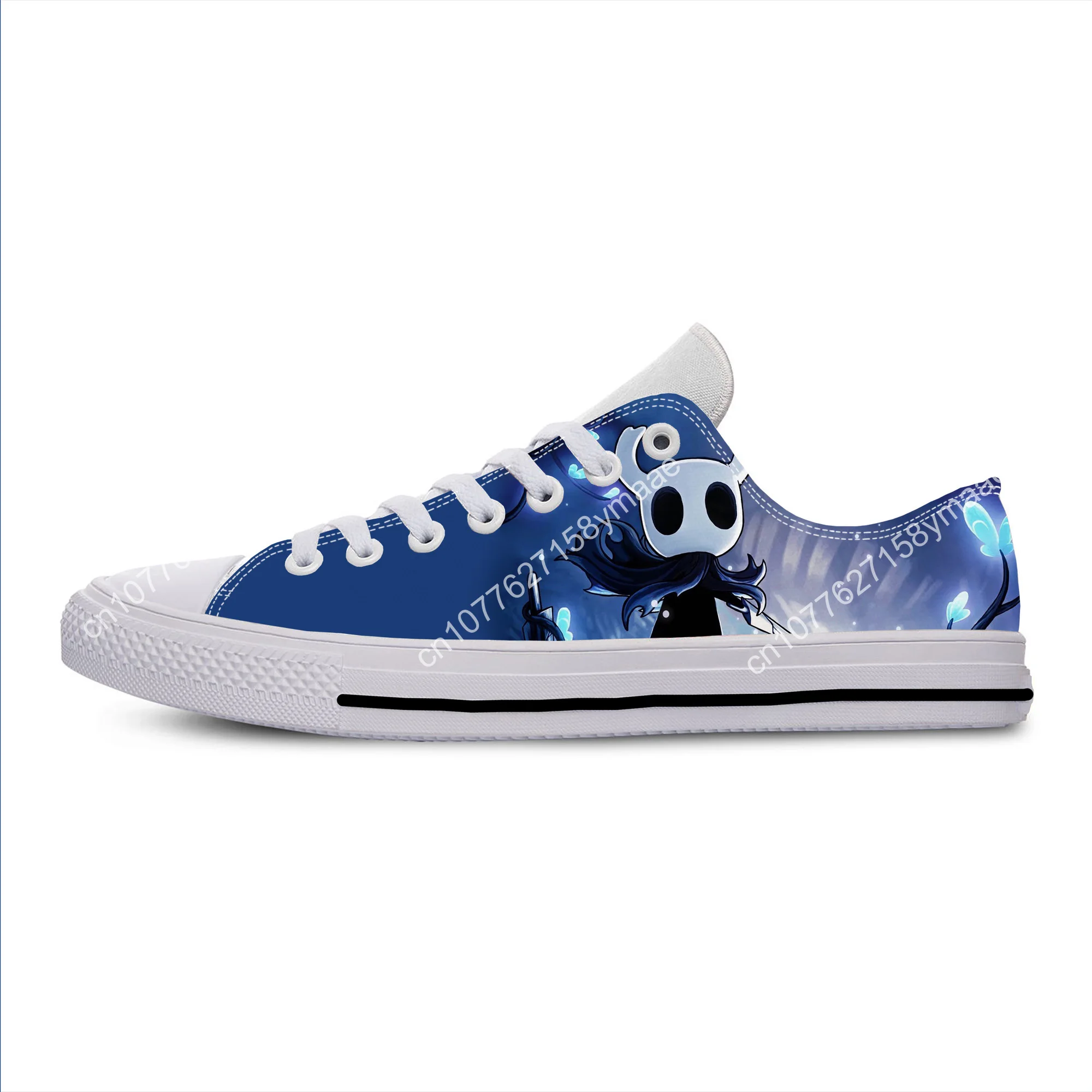 Anime Cartoon Game Ghost Hollow Knight Cool Funny Casual Cloth Shoes Low Top Breathable Lightweight 3D Print Men Women Sneakers