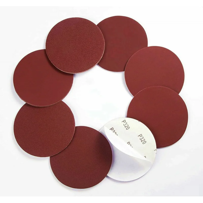 80pcs-set 1200pcs-carton 6-inch PSA self-adhesive sanding disc 80 120 180 320 400 600 800 1000 grit for abrasive tools