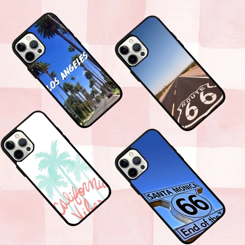 

Travel Angeles California Phone Case For IPhone16,se4,15,Pro,Max,Case14,Plus,13,12,11 Magesafe Magnetic Wireless Charge Cover