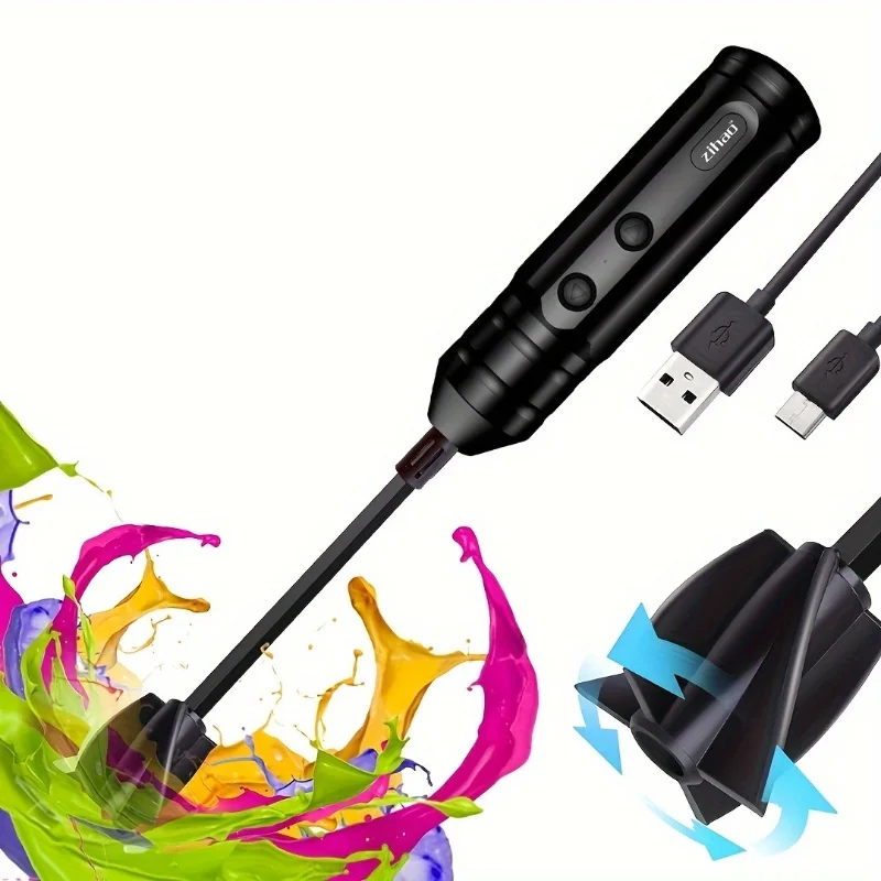 USB rechargeable handheld resin mixer with LED indicator suitable for DIY handicrafts
