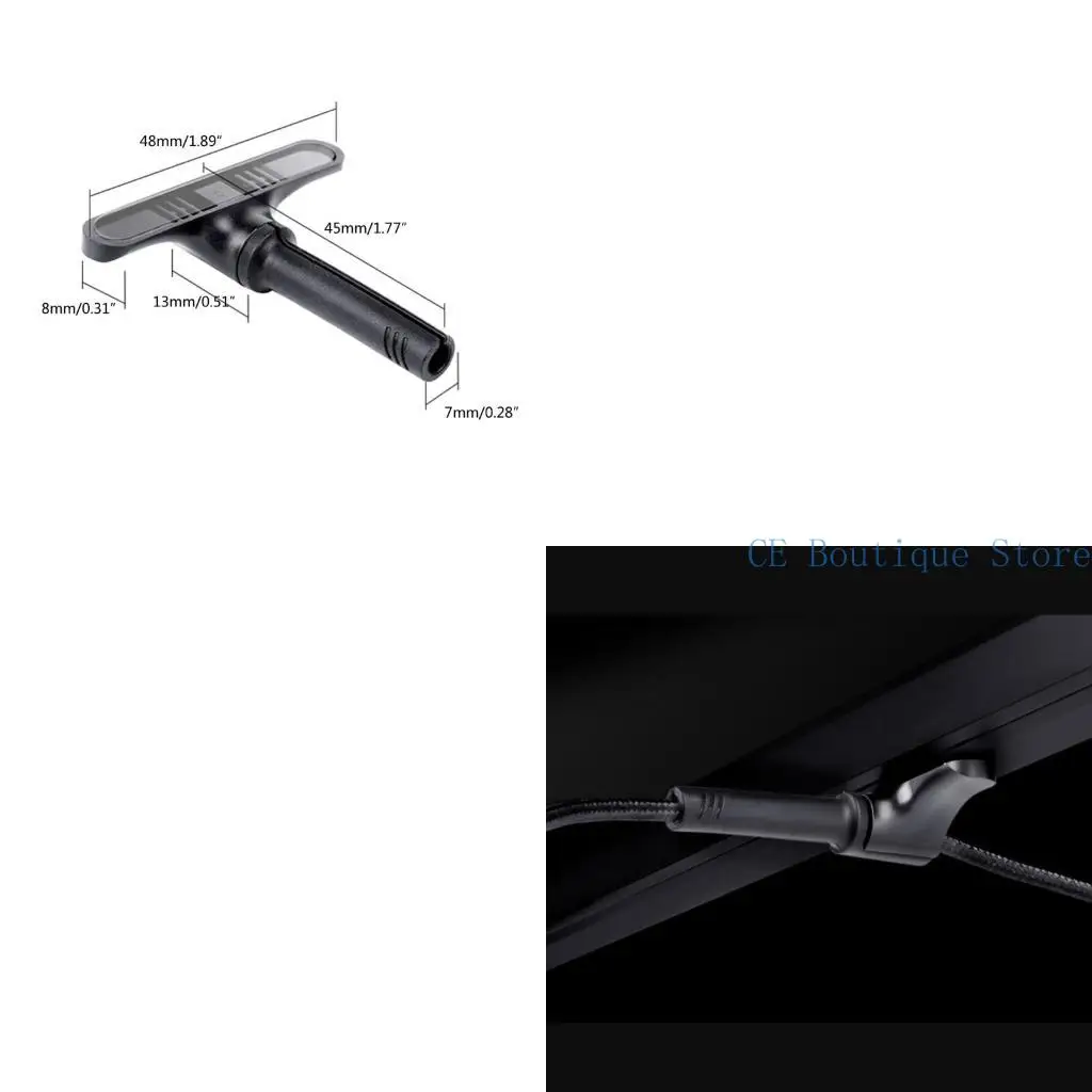 

652F Gaming Mouse Cord Clip Mouse Bungee Wire Cable Holder Desktop Cable Management