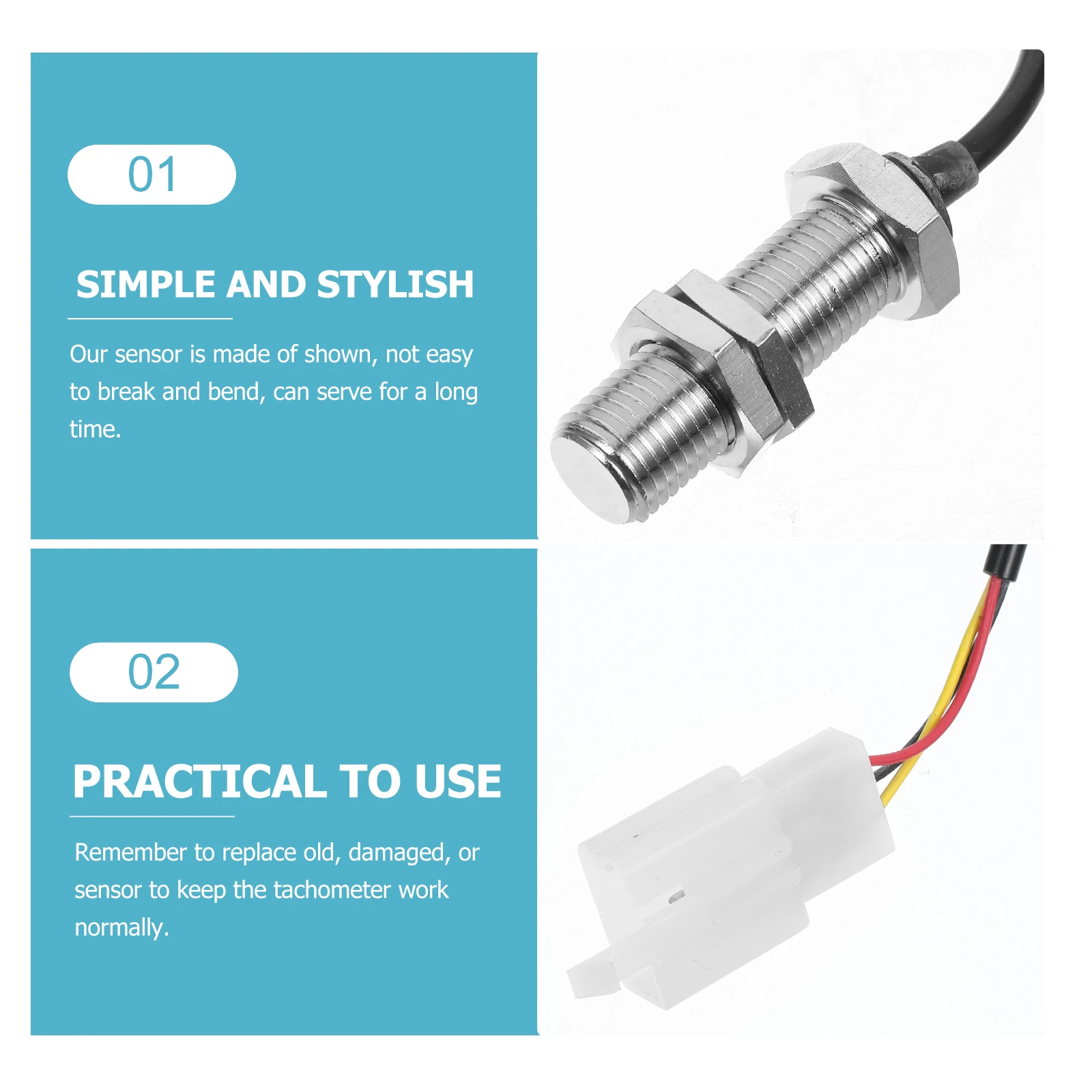 

Speedometer Sensor Atv Magnetic Automotive Tachometers Motorbike Plastic Aviation
