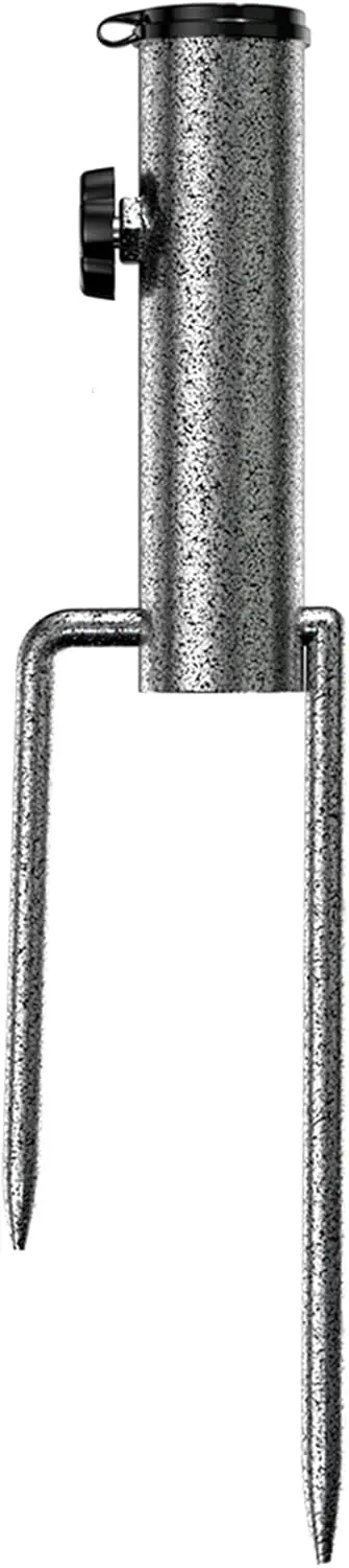 

Portable Beach Umbrella Stand with Sand Anchor, Adjustable Metal Holder for Patio and Garden Use