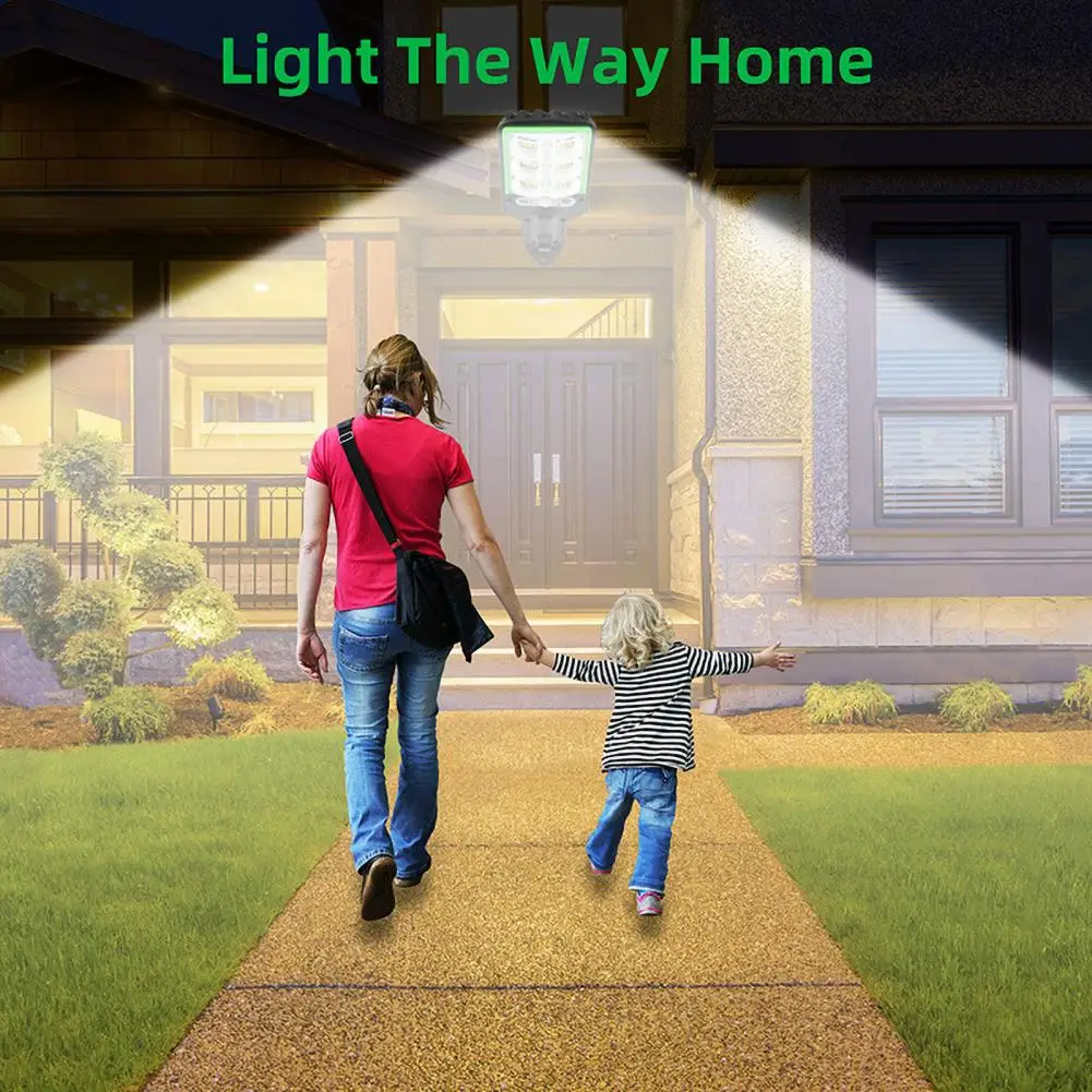 

Solar Light Super Bright Solar Powered Motion Sensor Light with Remote Control Ip65 Waterproof Wall Security Led Light with 3