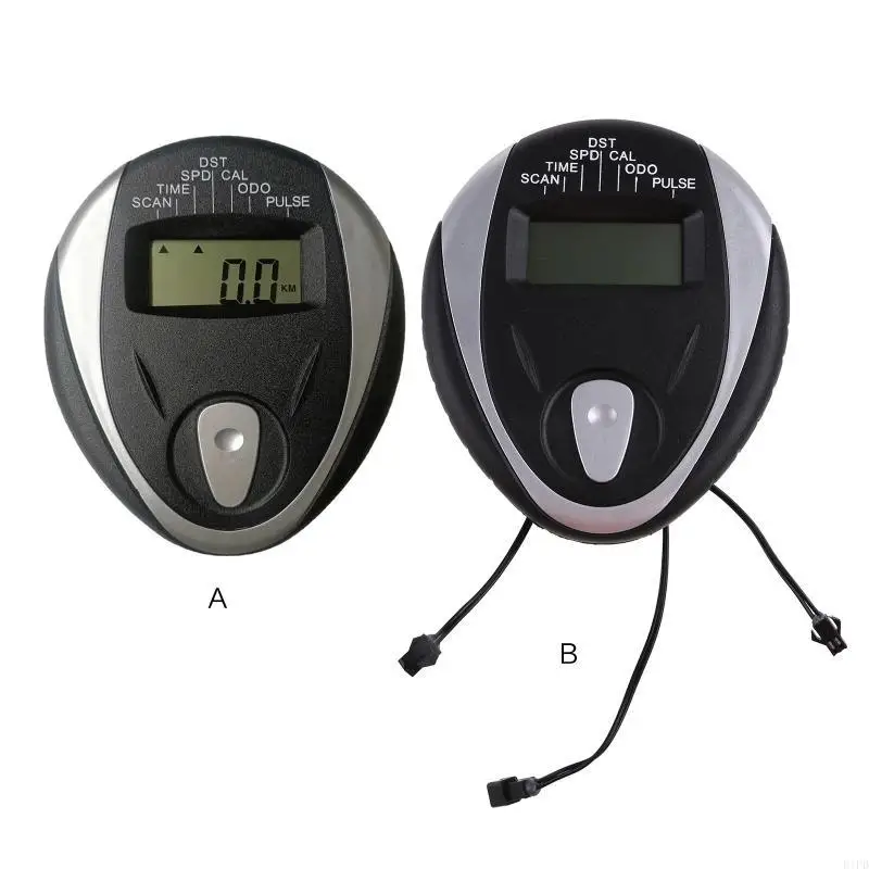 E1PD Indoor Bike Speedometer with AS Connector Speedometer Cycle Bike Computer Bike Od ometer for w/ LCD Dis