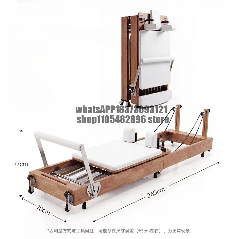 Pilates large equipment core bed solid wood flat bed correction household sliding bed