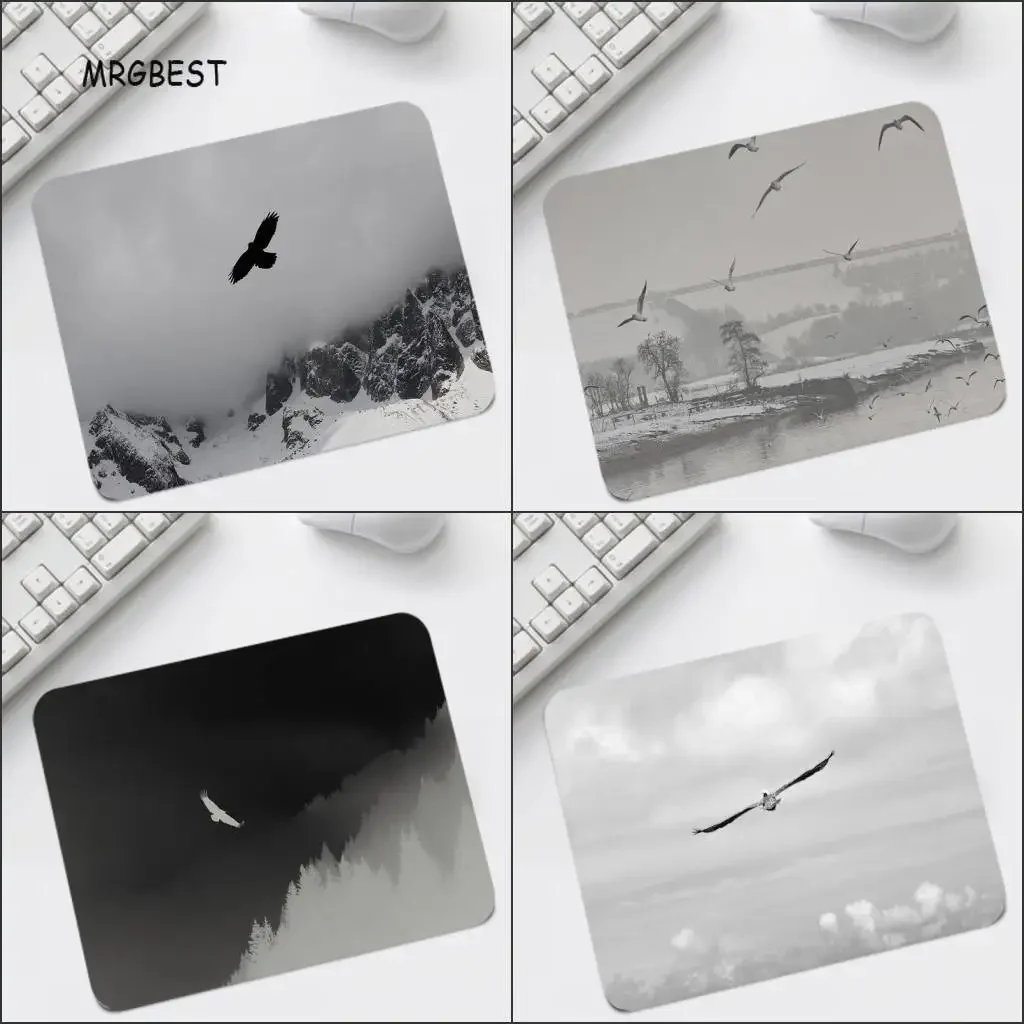 

Animal Flying Bird Printed Mouse-pad Small Size Desktop Pads Game Accessories S No Locking Edge Cheaper Pad for Office Table Mat