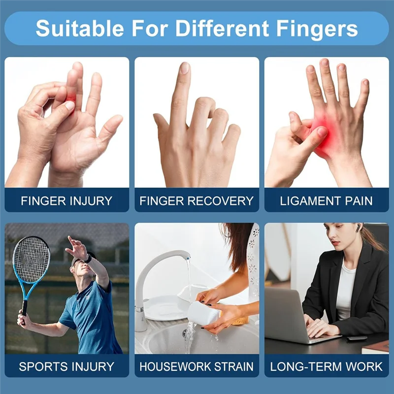 

【Today-Only!】Trigger Finger Splint,Finger Braces Joint Stabilizer, Adjustable Mallet Splint And Hand Brace,Finger Straightener 1
