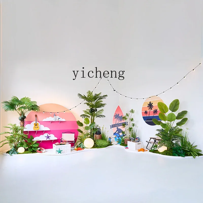 BJ-22  large outdoor indoor landscape plant landscaping bionic fake green plant decorative ornament