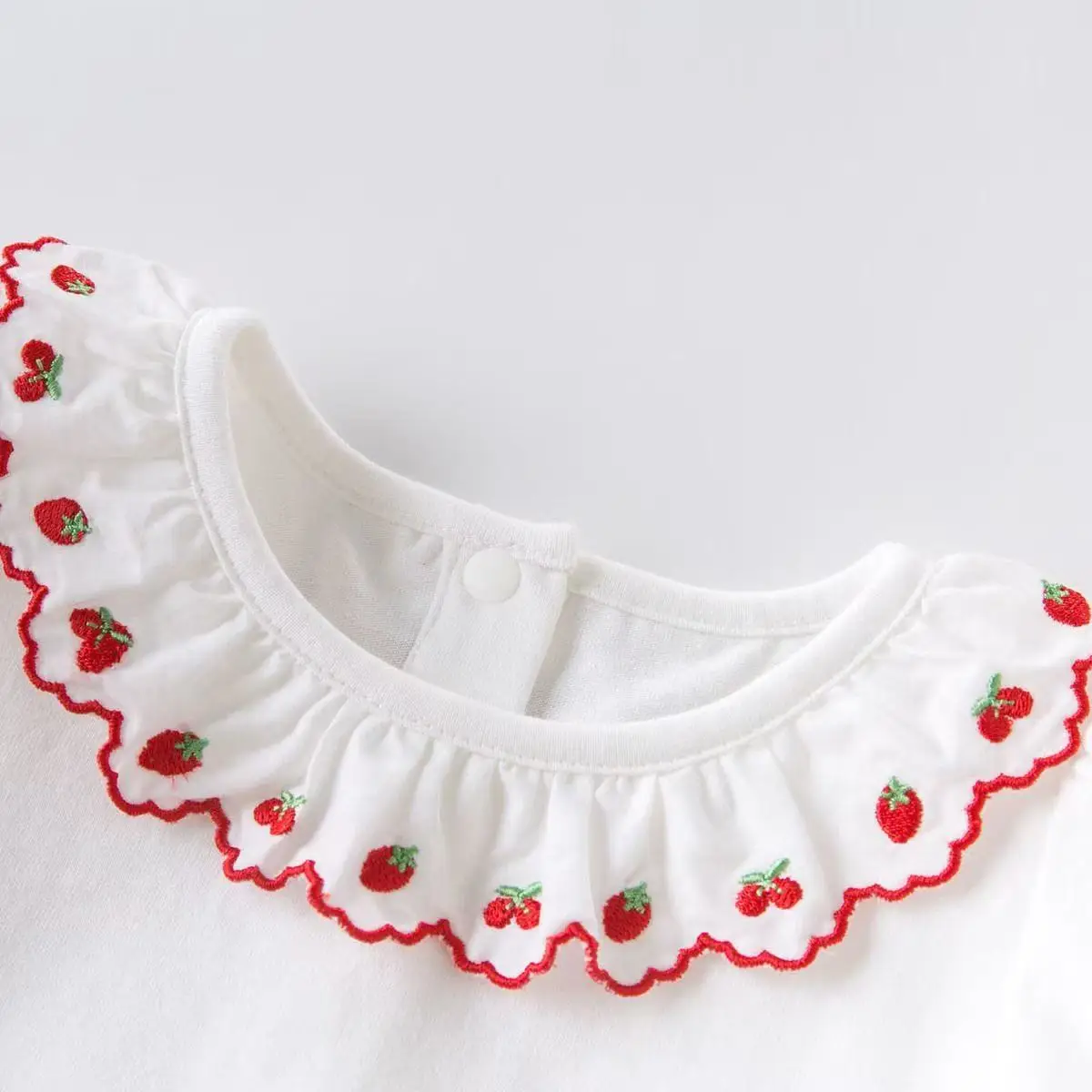 Children's New Short Sleeved T-shirt Thin Summer Girl Baby Pure Cotton Top 80-130CM