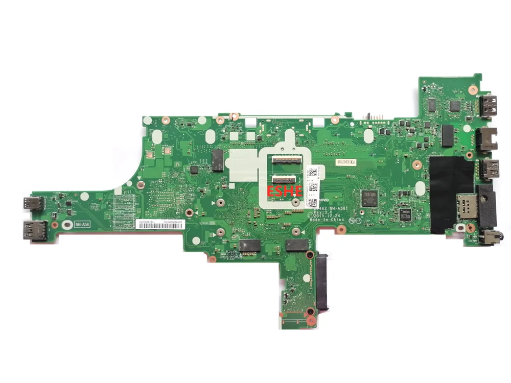 BT462 NM-A581 For Lenovo ThinkPad T460 Notebook Motherboard FRU 01AW336 01AW340 01AW324 01AW325 01HW833 CPU i5 6200/6300U DDR3