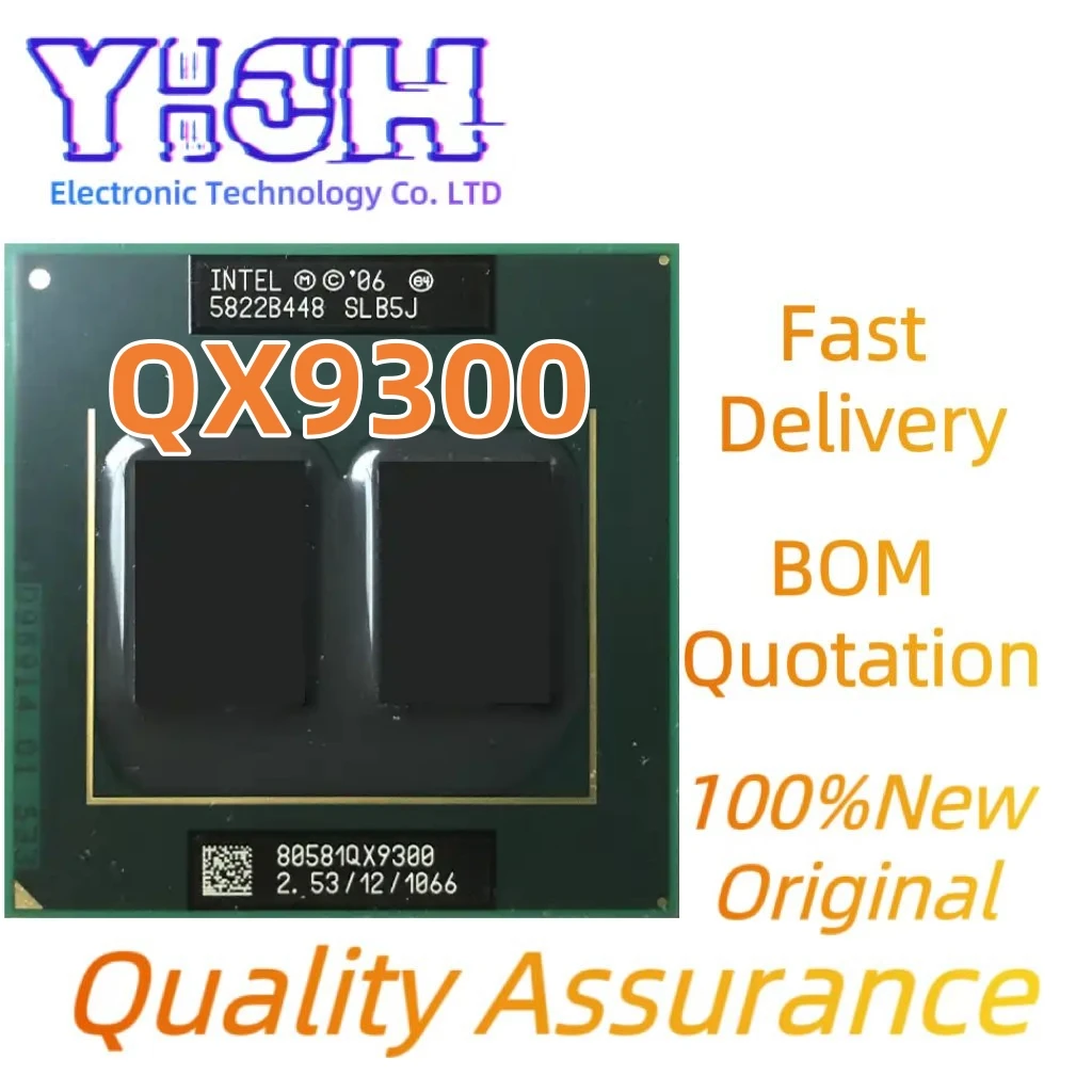 

100%New Intel Core 2 Extreme Mobile QX9300 SLB5J 2.5 GHz Quad-Core Quad-Thread CPU Processor Original Official Edition Laptop