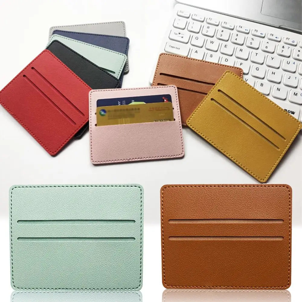 Slim Case Bag PU Leather Coin Pouch Card Package Wallet Case Business Card Wallet ID Card Holders